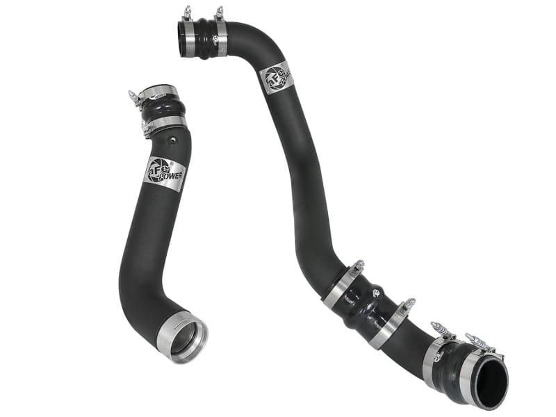 aFe — aFe BladeRunner 3in/3-1/2in Black Intercooler Tubes Hot/Cold 2017 GM Diesel Trucks V8 6.6L (td) L5P
Charge Pipe Kit