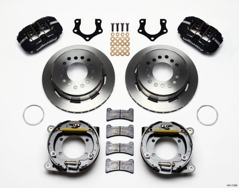 Wilwood — KIT,REAR,DISC/DRUM,MOPAR/DANA,2.50,GREEN SNAP RING,1PC 11.00,BLACK POWDER COAT