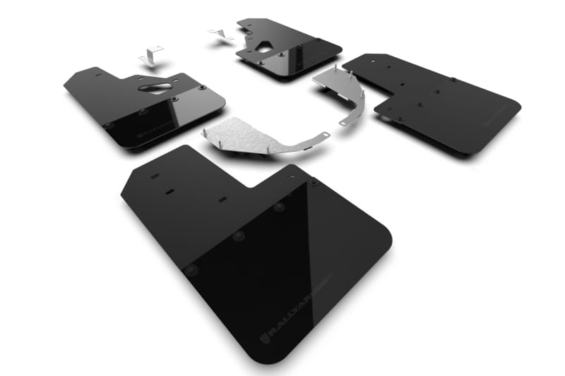 Rally Armor — Black Mud Flap/Metallic Black Logo