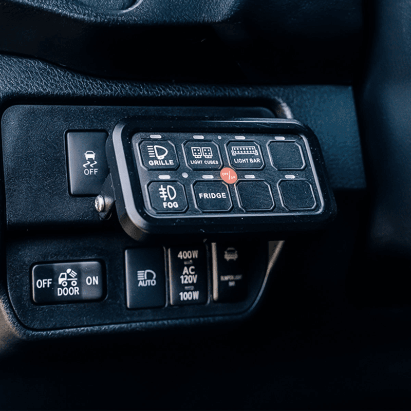 Cali Raised LED — Cali Raised Vehicle Accessory 8 Switch Control System Blue Backlighting