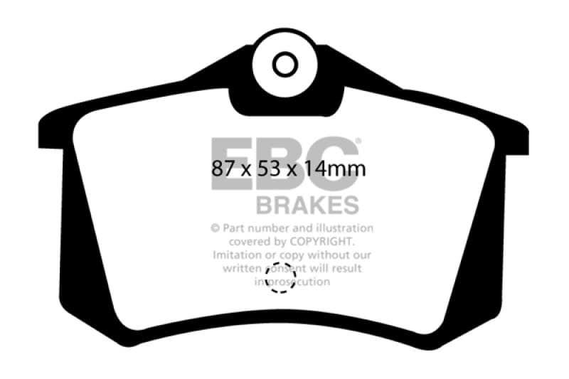 EBC — Yellowstuff pads are high friction coefficient spirited front street pads
Yellowstuff Our Flagship range REAR Disc Brake Pad Set FMSI