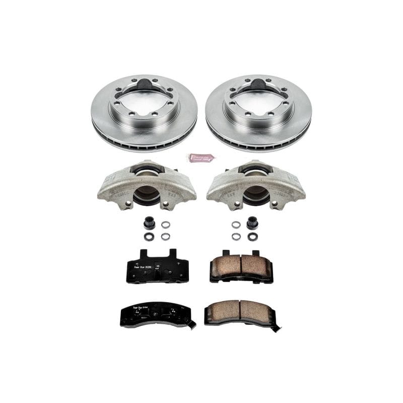 PowerStop — OE Stock Replacement Low-Dust Ceramic Brake Pad, Rotor and Caliper Kit