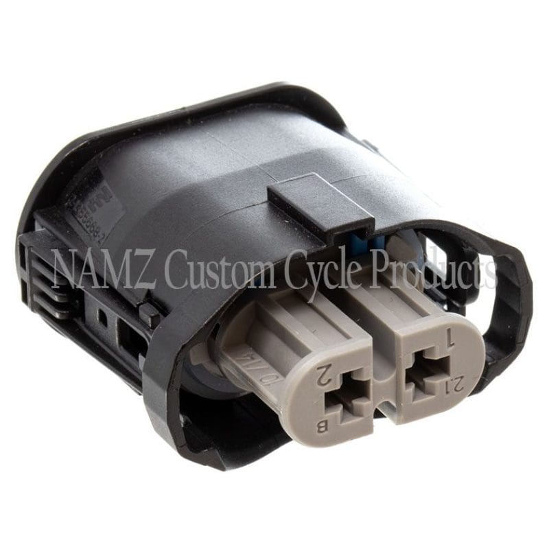 NAMZ — NAMZ V-Twin VROD Models OEM Headlight Connector (Gray) w/Wire Seals & Terminals (HD 72450-01)