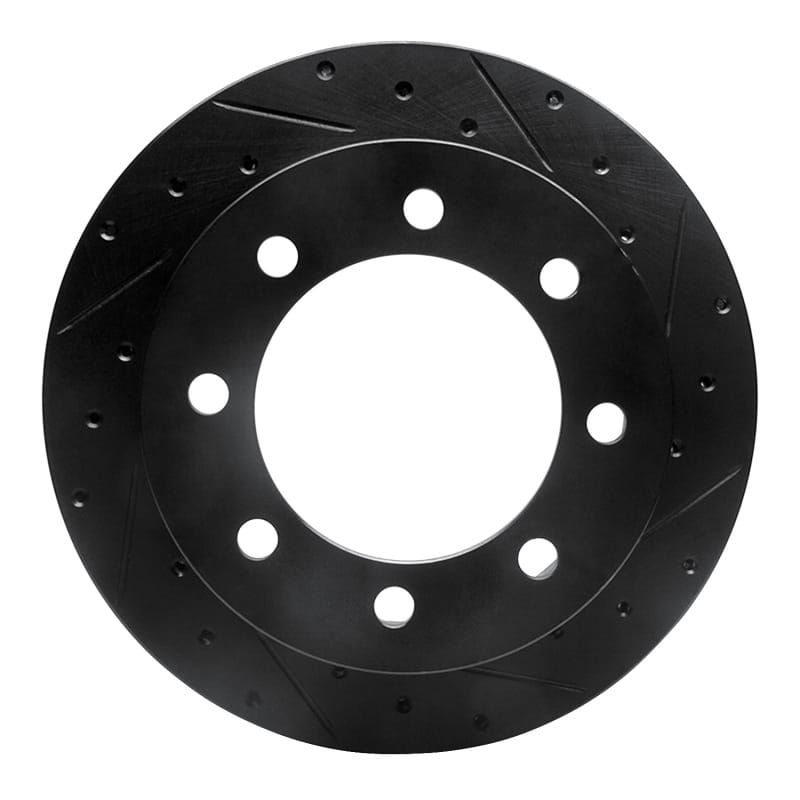 R1 Concepts — R1 Concepts Brake Rotor Drilled and Slotted Black