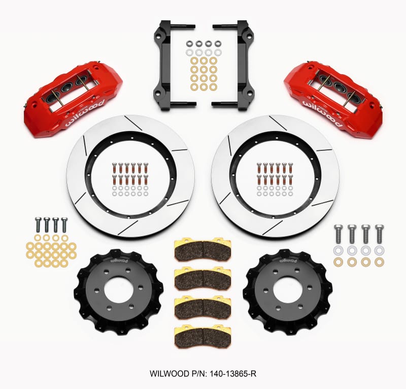 Wilwood — KIT,FRONT,FORD F150,2010-UP,TX6R,15.50 ROTOR,RED,W/LINES