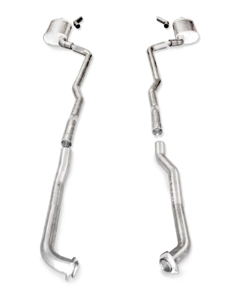 Stainless Works — Stainless Works SBC Catback Dual Long Chambered Mufflers Factory Connect
