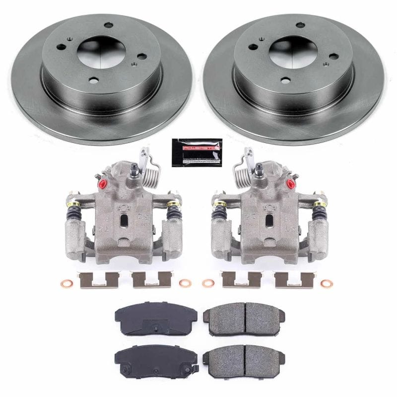 PowerStop — OE Stock Replacement Low-Dust Ceramic Brake Pad, Rotor and Caliper Kit
