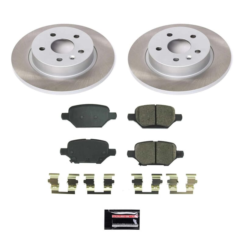 PowerStop — Semi-Coated Rotor and Low-Dust Ceramic Brake Pad Kit