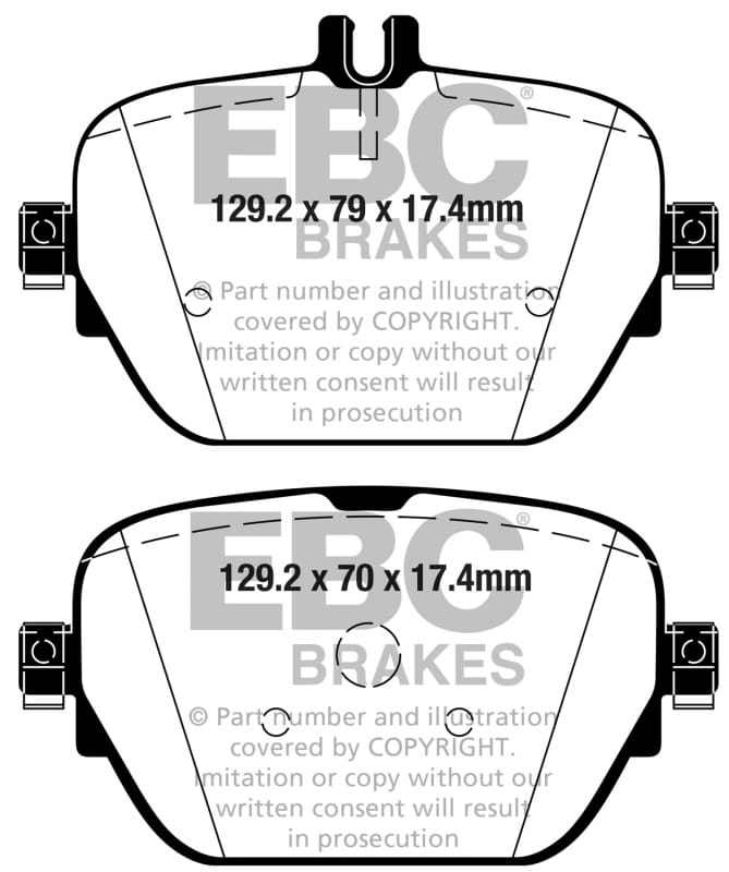 EBC — Redstuff Ceramic Low Dust Brake Pads