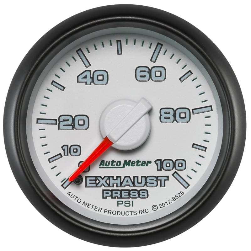 AutoMeter — GAUGE, EXHAUST PRESS., 2 1/16" , 100PSI, MECHANICAL, RAM GEN 3 FACTORY MATCH
