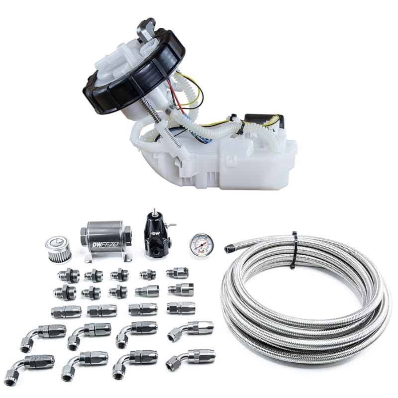 DeatschWerks — DW400 Pump Module + Return Kit SS CPE for 7th Gen Honda Civic Si
DW400 Pump Module with CPE return kit for RSX/7th Gen Civic