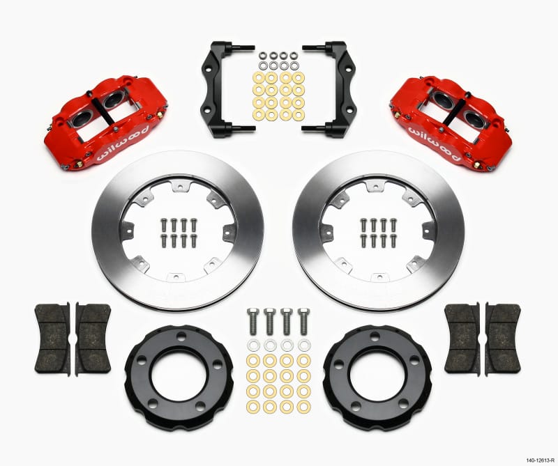 Wilwood — KIT,FRONT JEEP WRANGLER CJ 82-86,12.19x 1.10 ROTOR,VENTED,RED