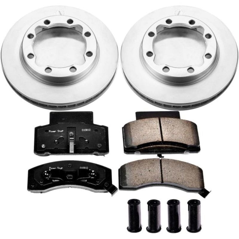 PowerStop — Genuine Geomet Coated Rotor and Low-Dust Ceramic Brake Pad Kit