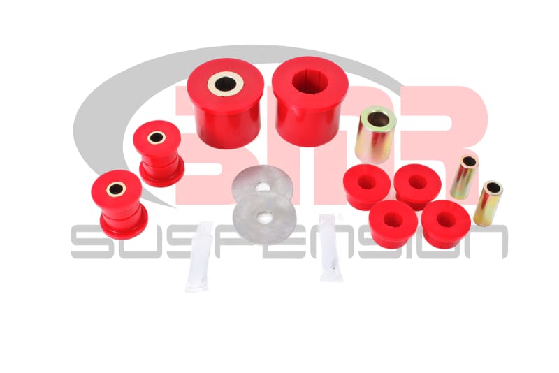 BMR Suspension — BMR 08-09 Pontiac G8 Rear Suspension Bushing Kit (BK004 BK005 BK006) - Black/Red