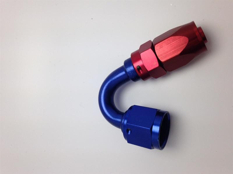 Fragola — Fragola -16AN Fem x -12AN Hose 150 Degree Reducing Hose End - Blue/Red