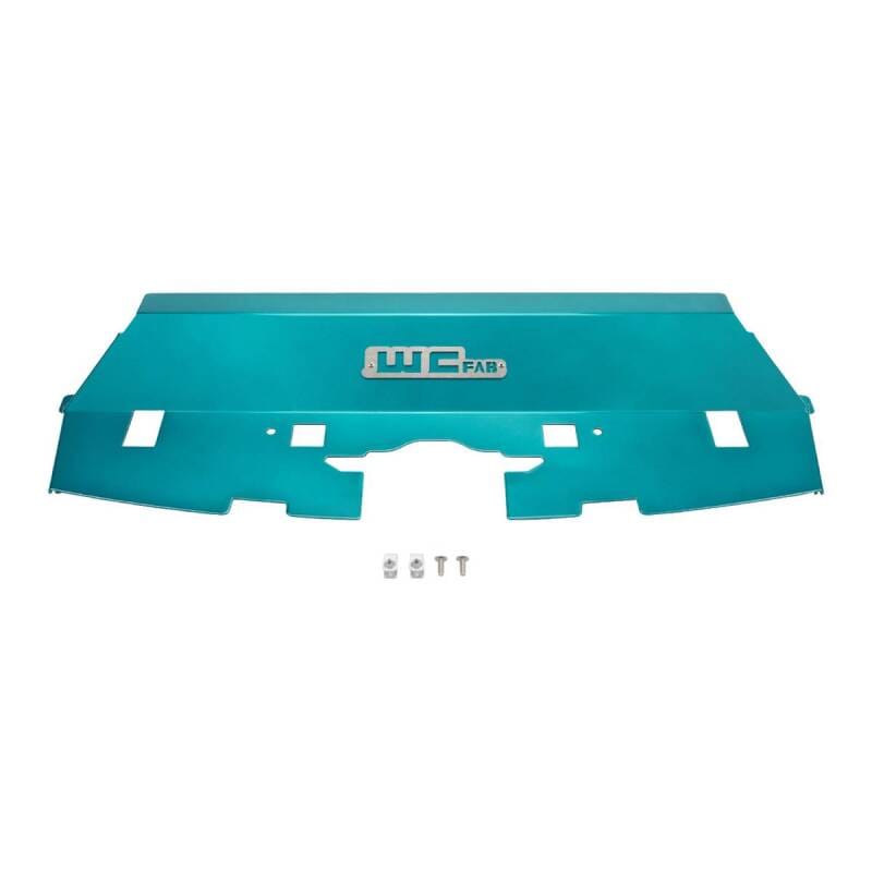 Wehrli — Radiator Cover, Fabricated Aluminum, 13-18 Cummins, Candy Teal