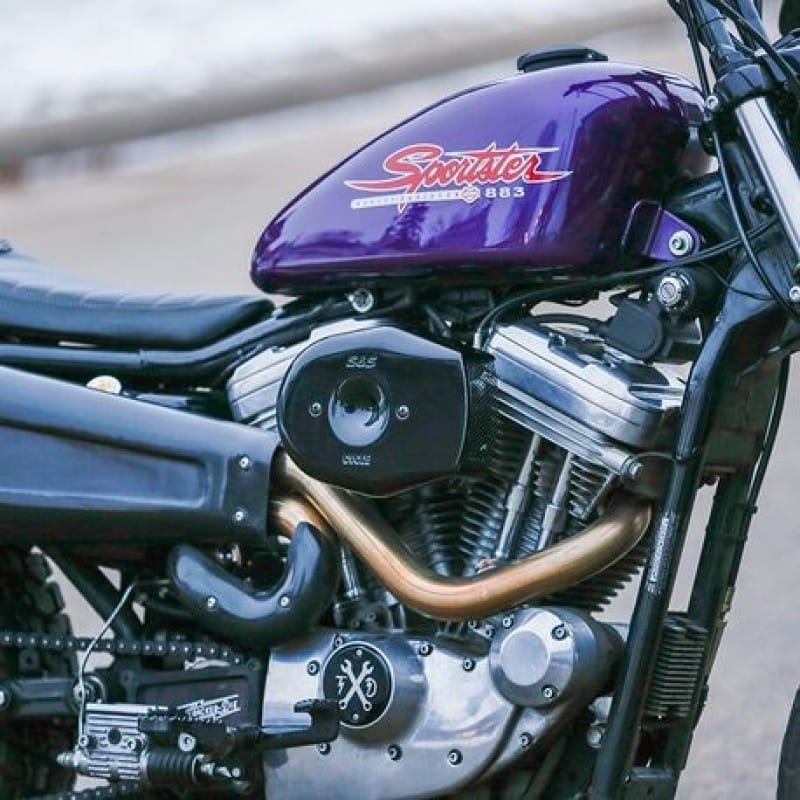 S&S Cycle — S&S Cycle Stealth Applications Tribute Air Cleaner Cover - Gloss Black