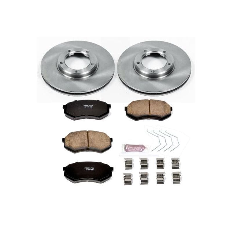 PowerStop — OE Stock Replacement Low-Dust Ceramic Brake Pad and Rotor Kit
