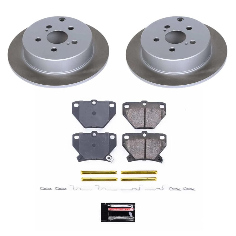 PowerStop — Semi-Coated Rotor and Low-Dust Ceramic Brake Pad Kit