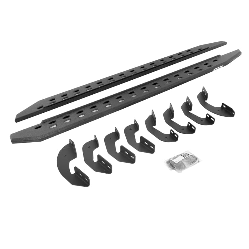 Go Rhino — RB20 Slim Line Running Boards with Brackets Kit - Crew Max Only