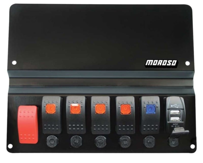 Moroso — Moroso BMW E46 Dash Block Off Plate With Switches
