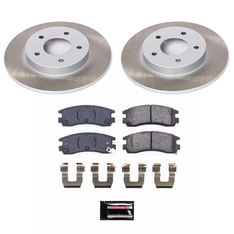 PowerStop — Semi-Coated Rotor and Low-Dust Ceramic Brake Pad Kit