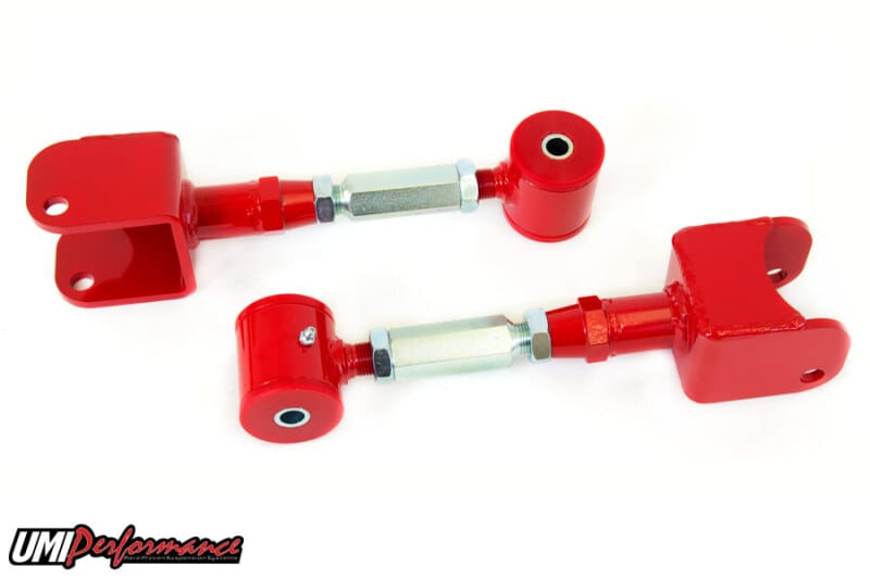 UMI Performance — 3025 - 1978-1988 GM G-Body Adjustable Upper Control Arms- Poly Bushings