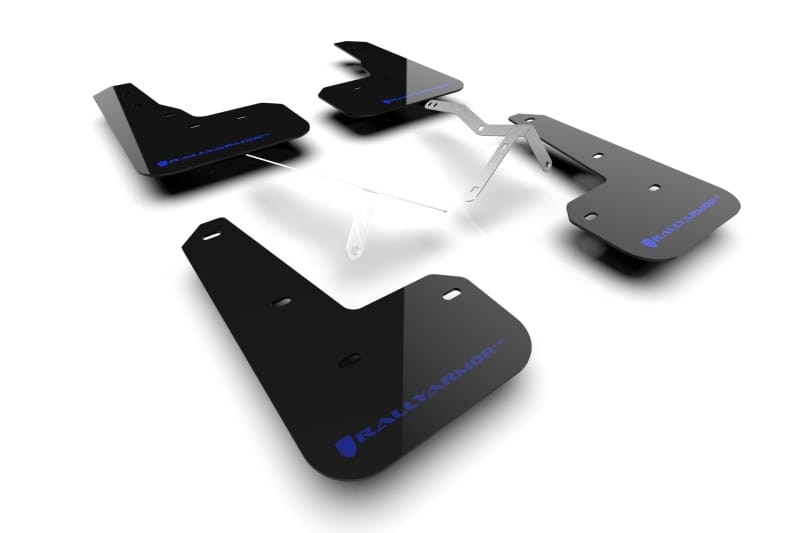 Rally Armor — Black Mud Flap/Blue Logo