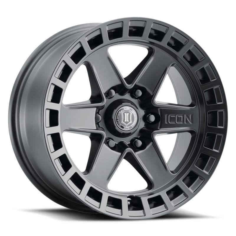 ICON — ICON ALLOYS RAIDER SAT BLK - 17 X 8.5 / 6 X 135 / 6 MM / 5" BS
