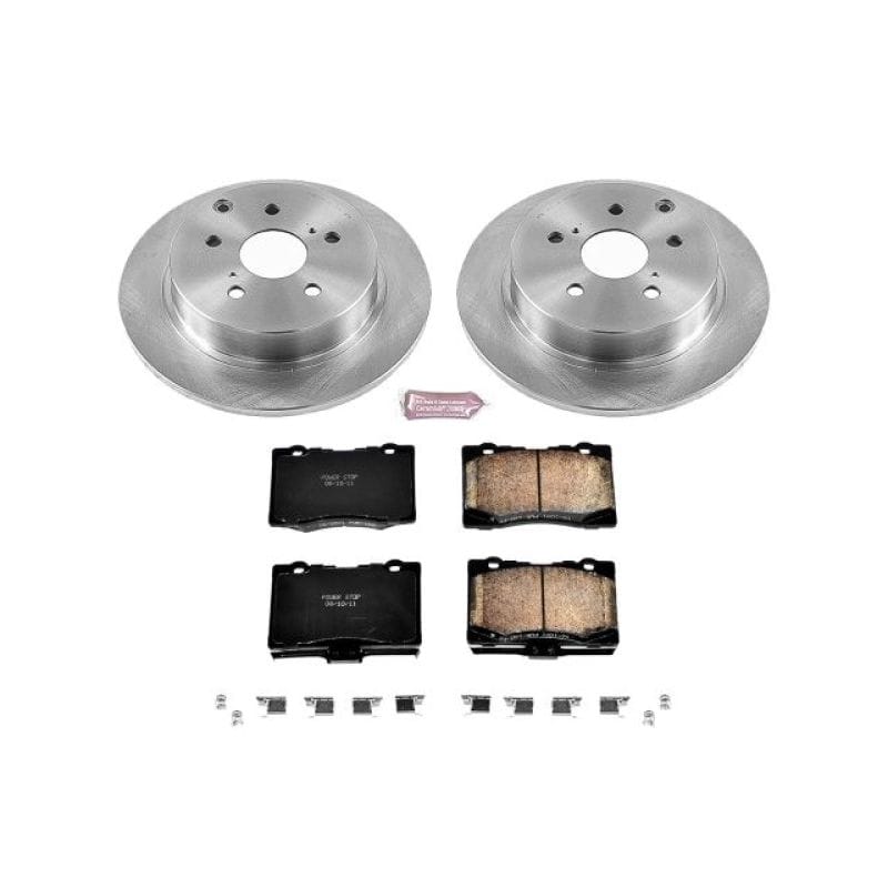 PowerStop — OE Stock Replacement Low-Dust Ceramic Brake Pad and Rotor Kit