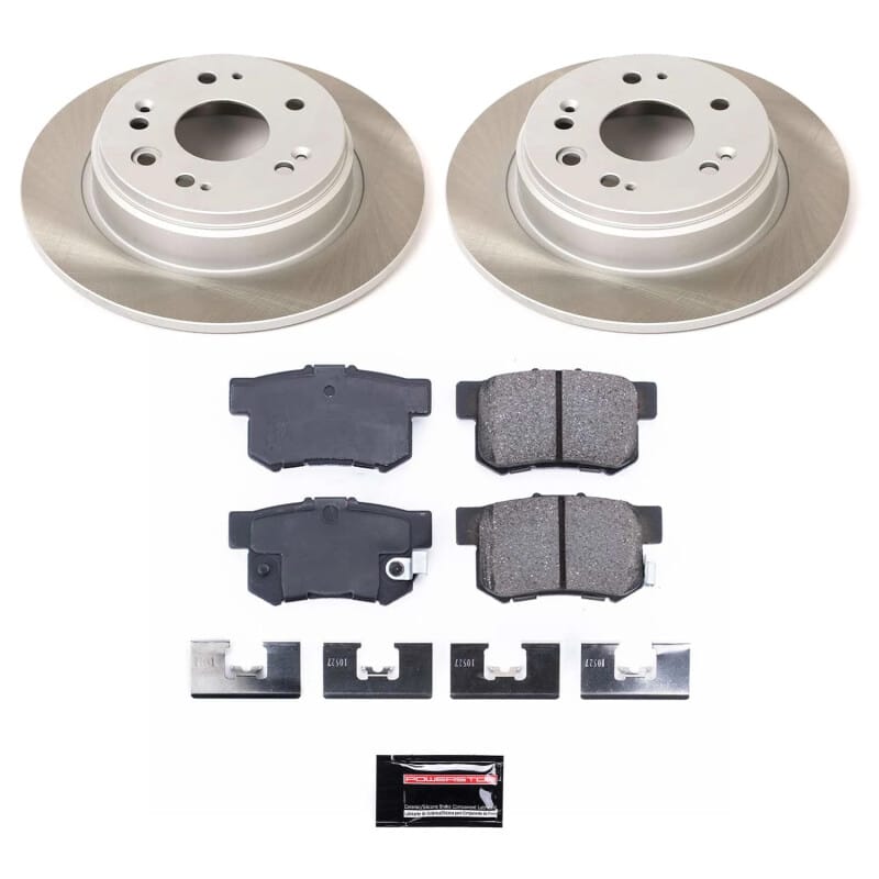 PowerStop — Semi-Coated Rotor and Low-Dust Ceramic Brake Pad Kit