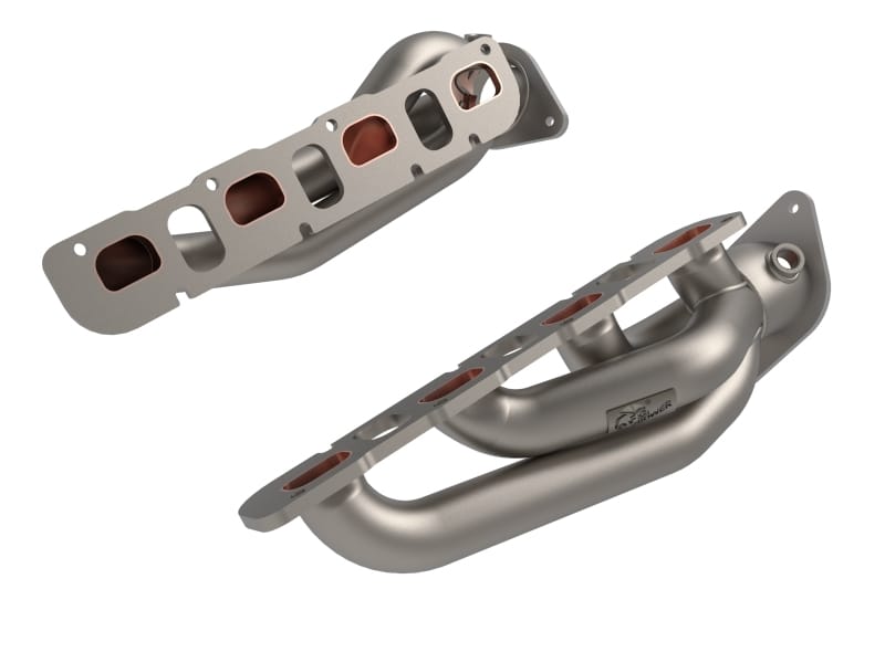 aFe — Twisted Steel 1-7/8 IN to 2-3/4 IN 304 Stainless Headers w/ Titanium Coat Fini