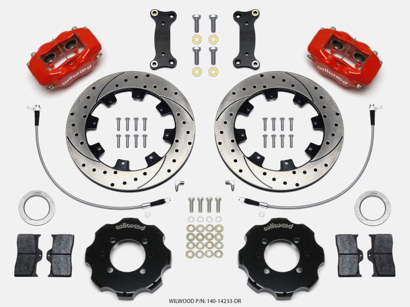 Wilwood — KIT,FRONT,MAZDA,MIATA,16-UP,FDLI,12.19x .810 ROTOR,SRP,RED,W/LINES