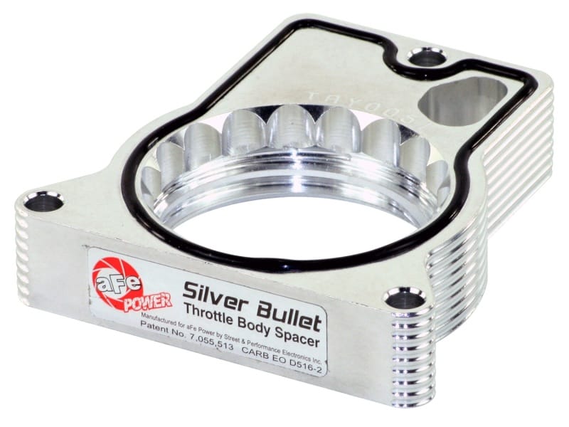aFe — Silver Bullet Throttle Body Spacer Kit
Silver Bullet Throttle Body Spacer