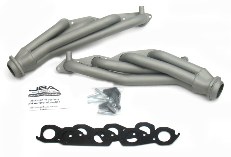 JBA — JBA 96-00 GM Truck 7.4L Vortec w/EGR & A.I.R. 1-3/4in Primary Ti Ctd Cat4Ward Header
Exhaust Header