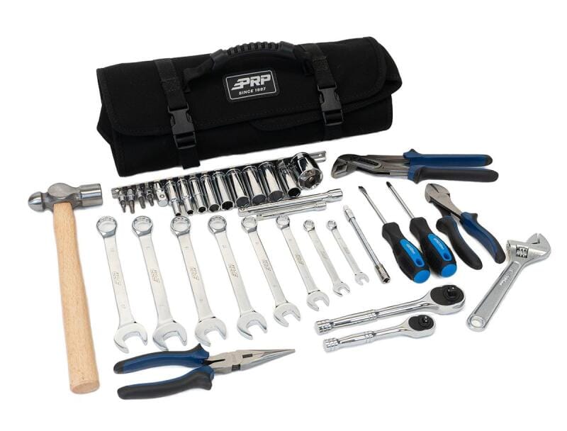 PRP Seats — PRP 35pc Can-Am Roll Up Tool bag Tool kit - Black