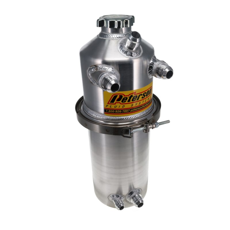 Peterson Fluid Systems — 2.0 GALLON OIL TANK - DUAL SCAVENGE RETURN