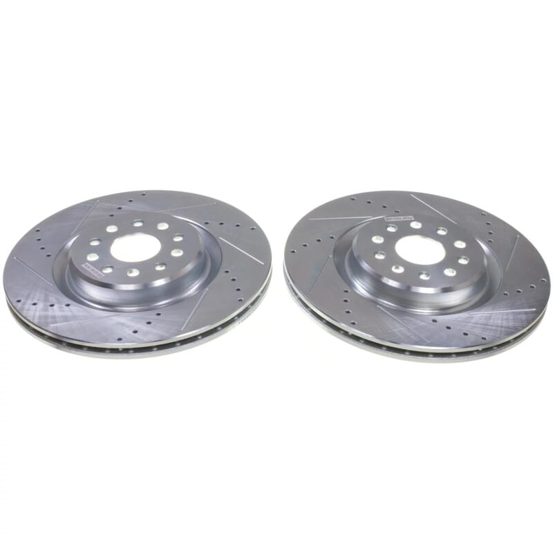 PowerStop — PowerStop Evolution Performance Drilled, Slotted & Plated Brake Rotor Pair