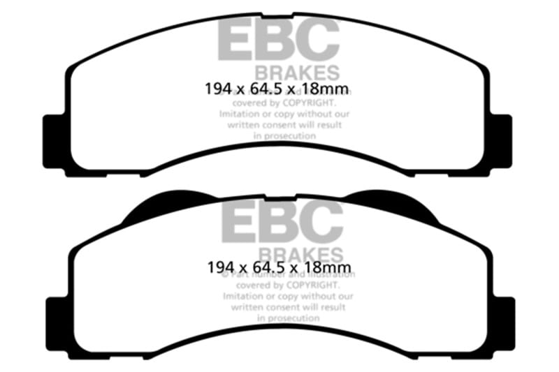 EBC — EBC 15+ Ford Expedition 3.5 Twin Turbo 2WD Yellowstuff Front Brake Pads
Disc Brake Pad
