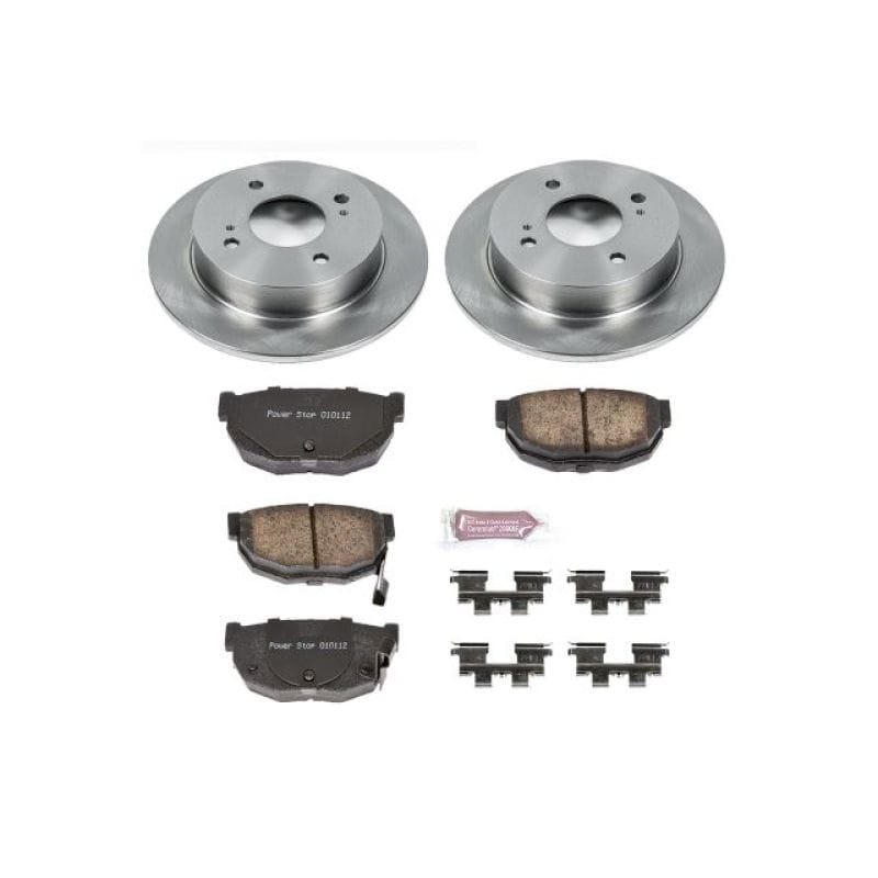 PowerStop — OE Stock Replacement Low-Dust Ceramic Brake Pad and Rotor Kit