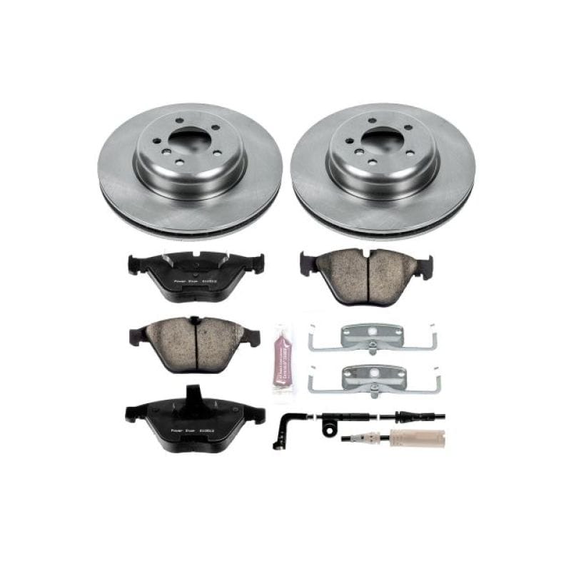 PowerStop — OE Stock Replacement Low-Dust Ceramic Brake Pad and Rotor Kit