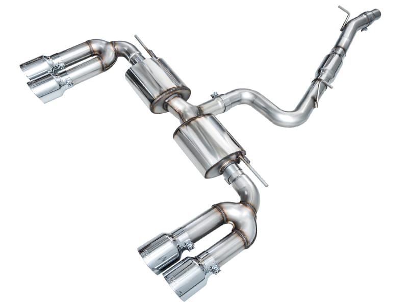 AWE Tuning — AWE Touring Edition Exhaust for Audi 8Y S3 - Chrome Silver Tips