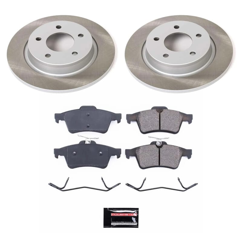 PowerStop — Semi-Coated Rotor and Low-Dust Ceramic Brake Pad Kit