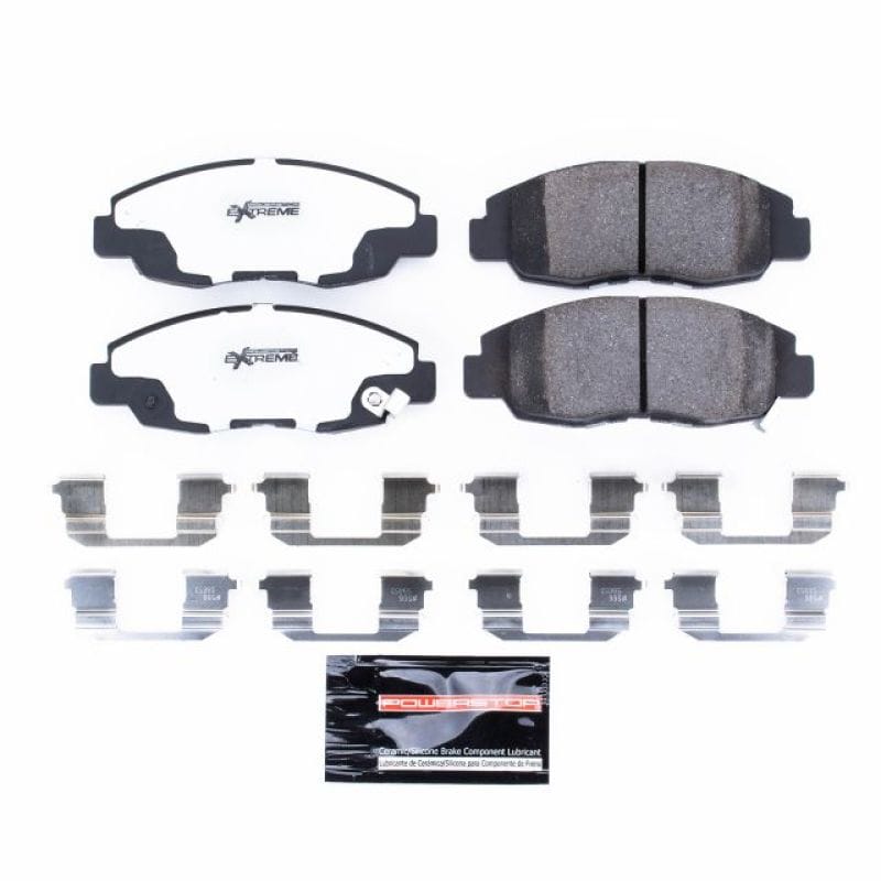 PowerStop — PowerStop - Z26 Performance Carbon-Fiber Ceramic Brake Pads with Hardware Kit