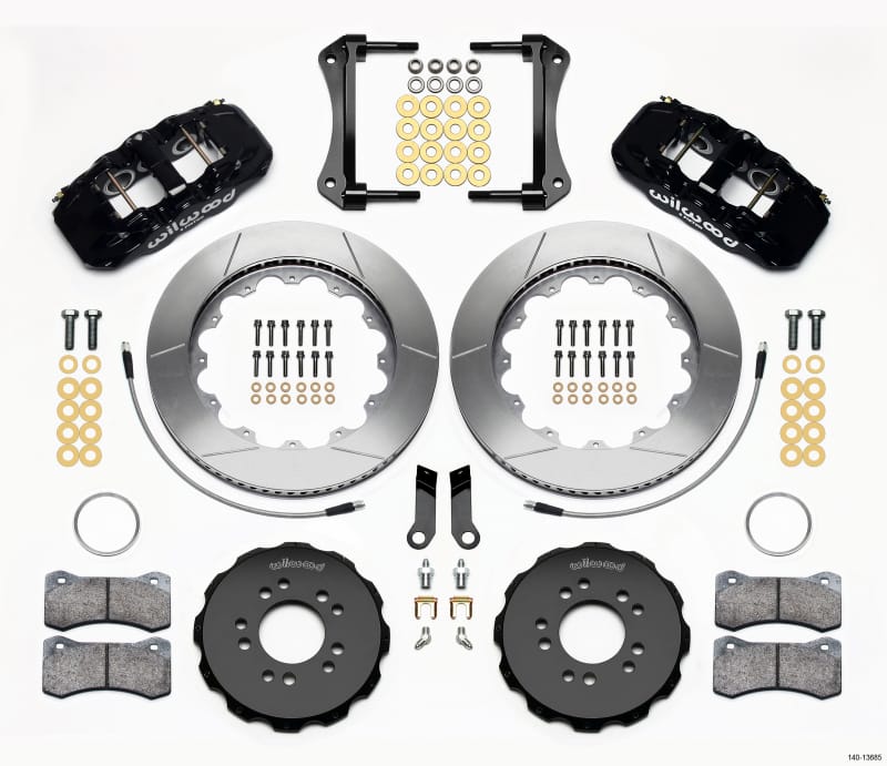 Wilwood — KIT,FRONT,MUSTANG,2005-14,W/BMR SUSPENSION,AERO6,14.00 ROTOR,W/LINES