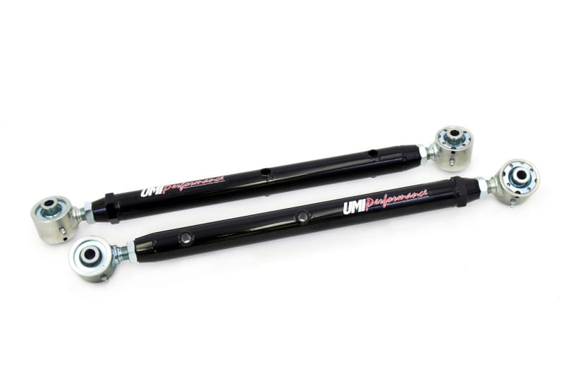 UMI Performance — 4043 - 1964-1972 A-Body Double Adjustable Lower Control Arms- w/ Roto-Joints