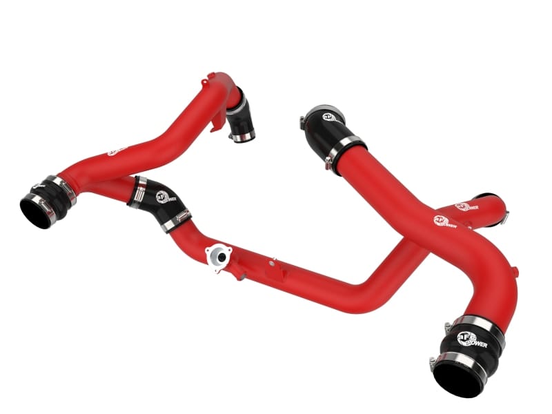 aFe — aFe 20-23 Ford Explorer ST V6 3.0L (tt) BladeRunner Aluminum Hot and Cold Charge Pipe Kit - Red
Charge Pipe Kit