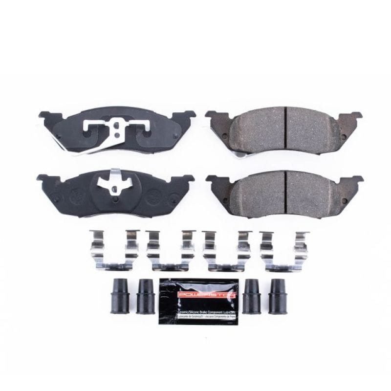 PowerStop — PowerStop - Z23 Daily Driver Carbon-Fiber Ceramic Brake Pads with Hardware Kit