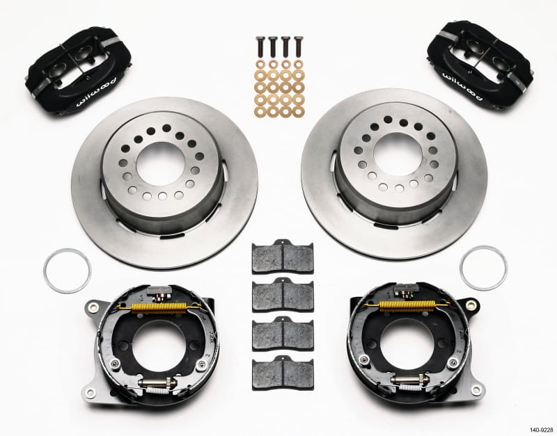 Wilwood — KIT,REAR,DISC/DRUM,05,8.8,2.66 OFFSET 1PC,BLACK POWDER COAT