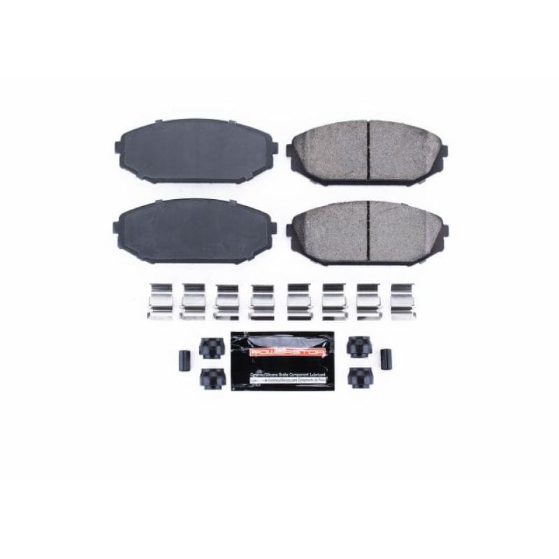 PowerStop — PowerStop - Z23 Daily Driver Carbon-Fiber Ceramic Brake Pads with Hardware Kit